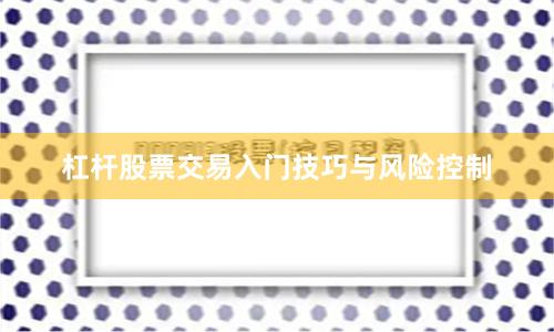 杠杆股票交易入门技巧与风险控制